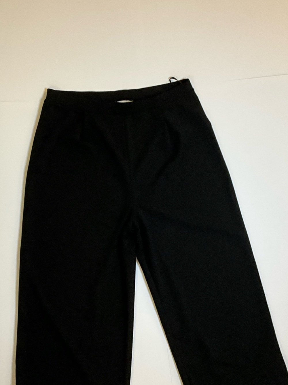 ASOS DESIGN Black High Waist Wide Leg Trousers Size 14 - Picture 2 of 6